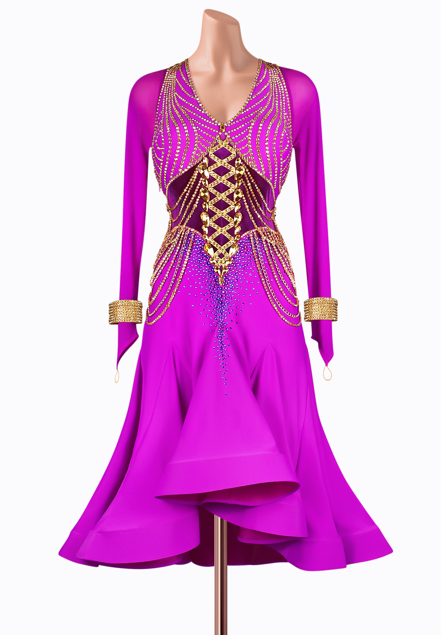 Chain Luxury Latin Dress TID-LM1000