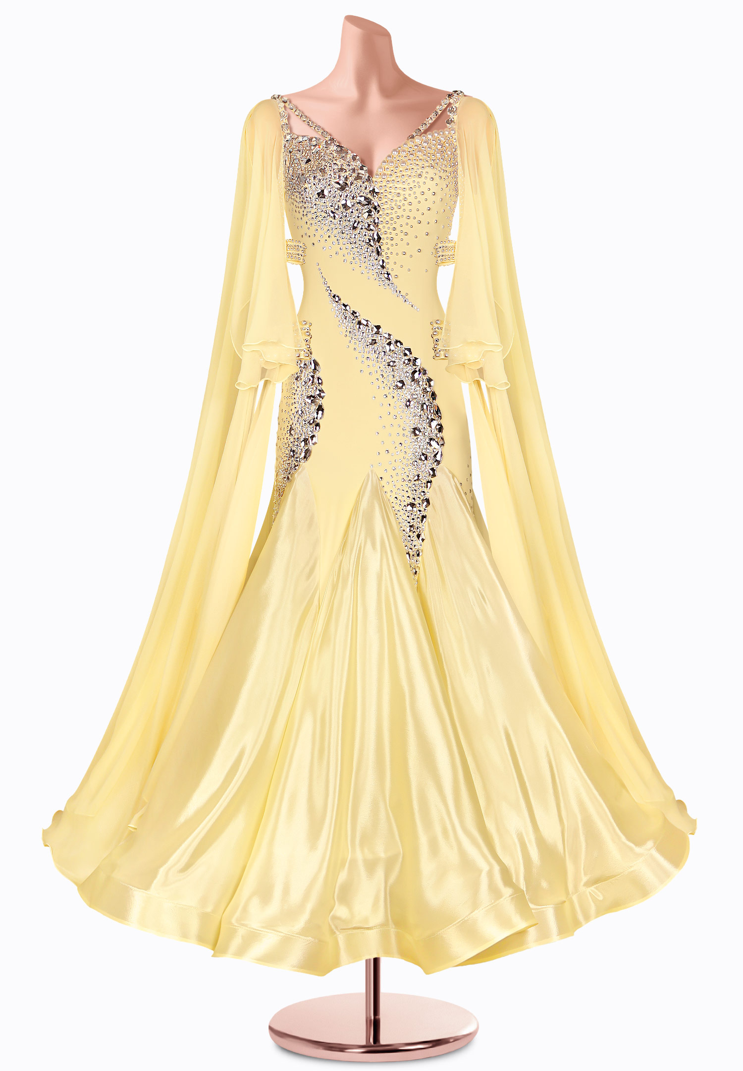 Sheer Sun Ballroom Gown TID-BM1026