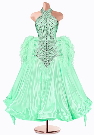 Tranquil Halter Ballroom Gown TID-BM1033