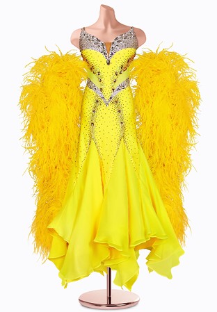 Canary Frill Ballroom Gown TID-BM1041