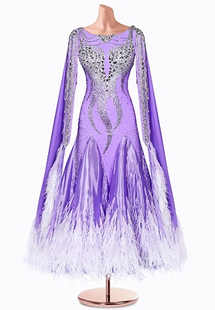 Wisteria Twirls Ballroom Gown TID-BM1049