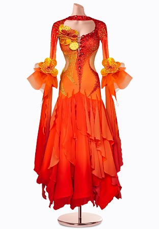 Sunrise Flower Ballroom Gown TID-BM1056