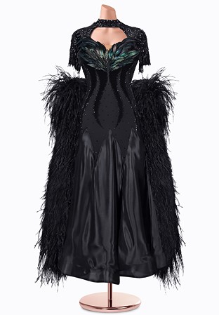 Dark Raven Ballroom Gown TID-BM1062