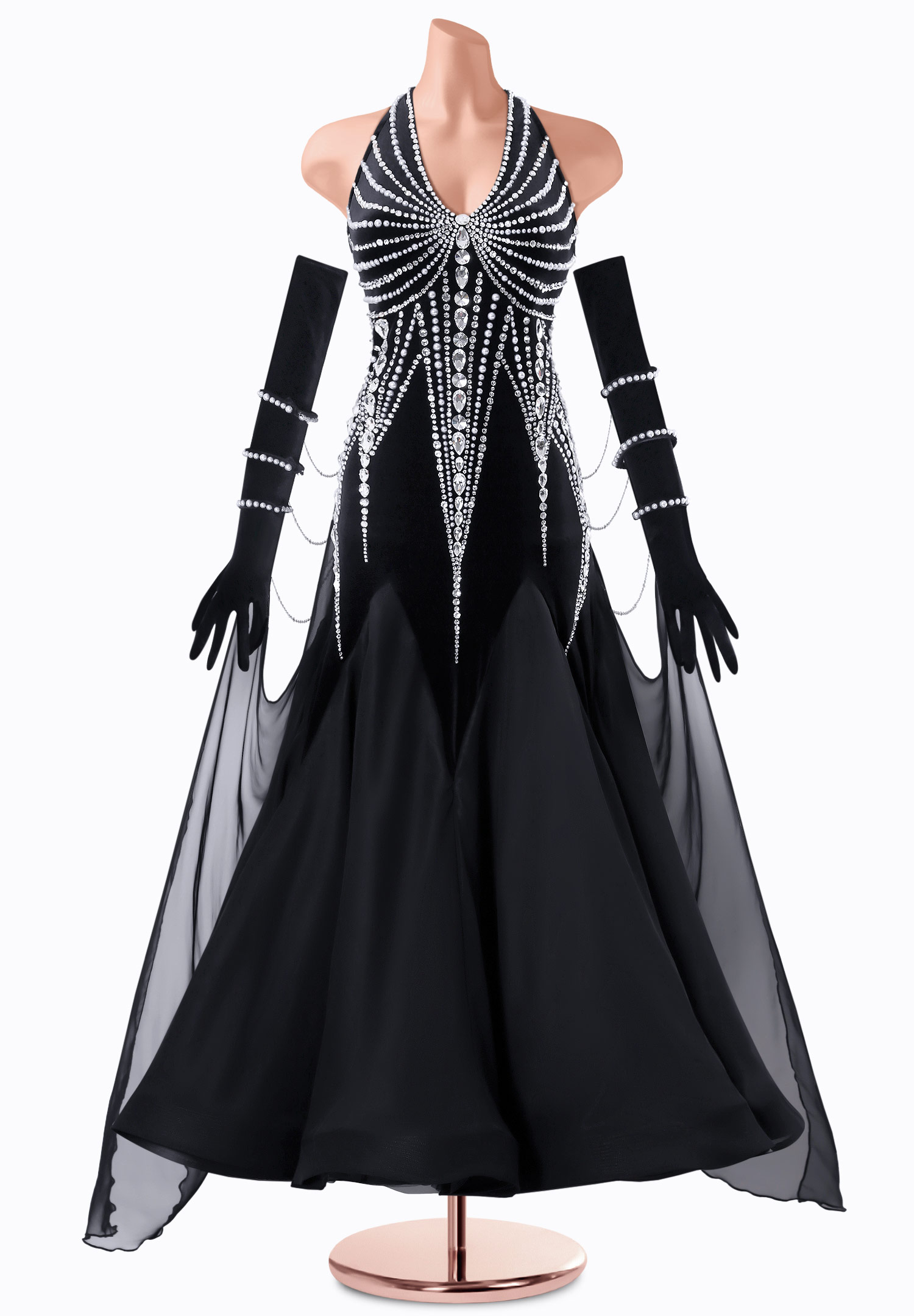 Dark Ice Ballroom Gown TID-BM1127