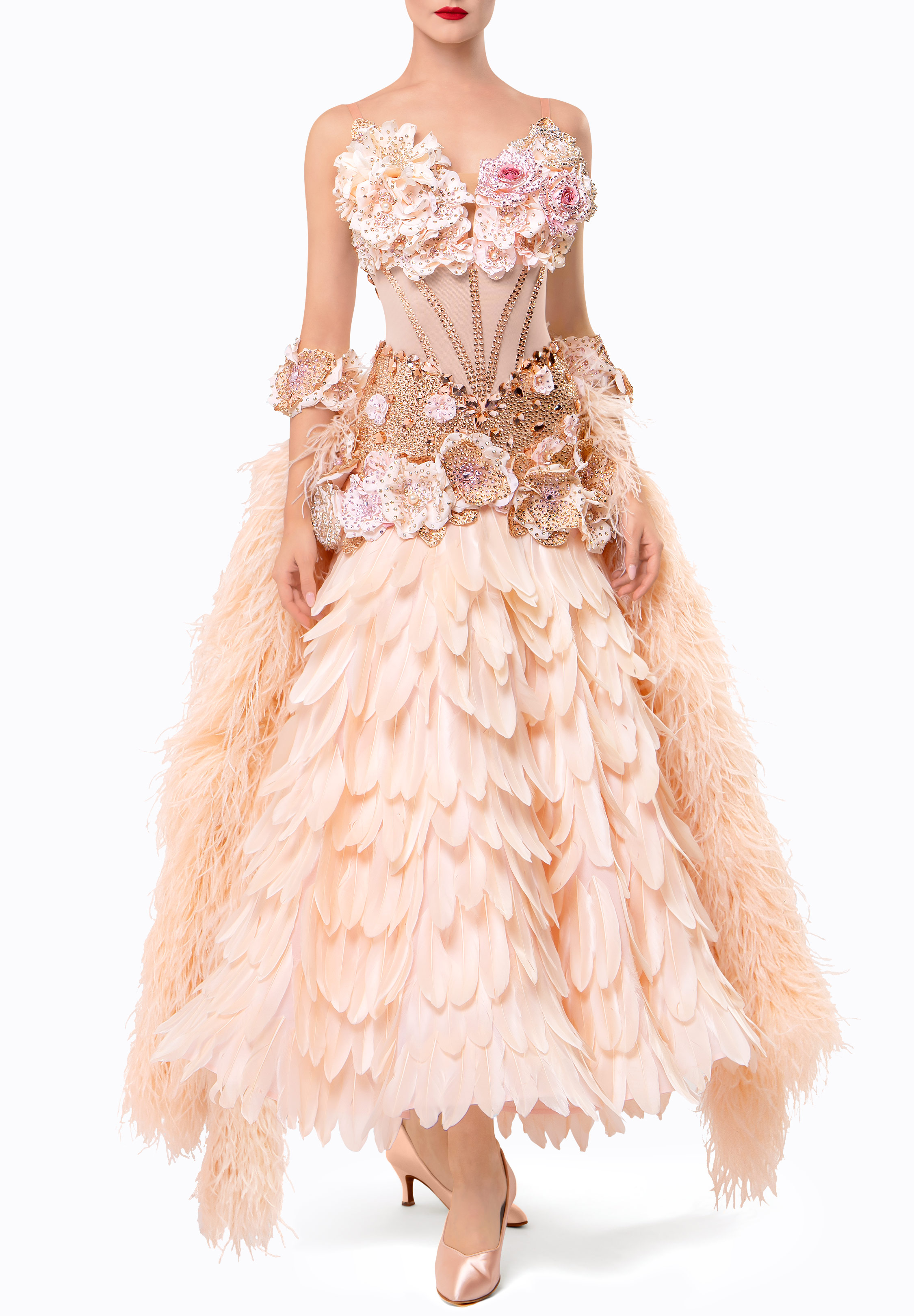 Floral Phoenix Ballroom Gown TID-BM1131