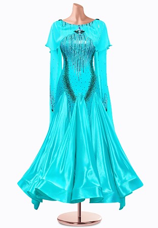 Siren Cape Ballroom Gown TID-BM0501