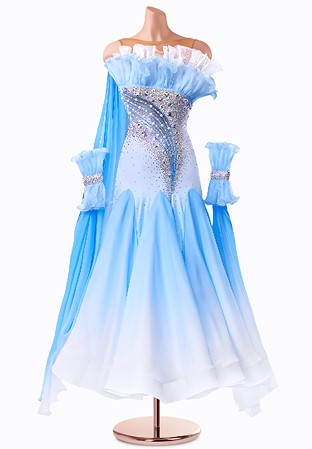Double Frill Ballroom Gown TID-BM0548