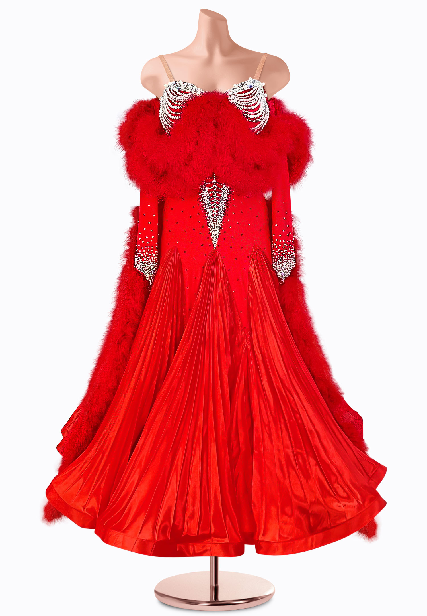 Pearly Embrace Ballroom Gown TID-BM0562A