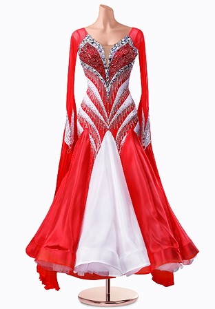 Striped Allure Ballroom Gown TID-BM0584