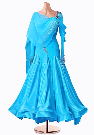 Elsa Cape Ballroom Gown TID-BM0607