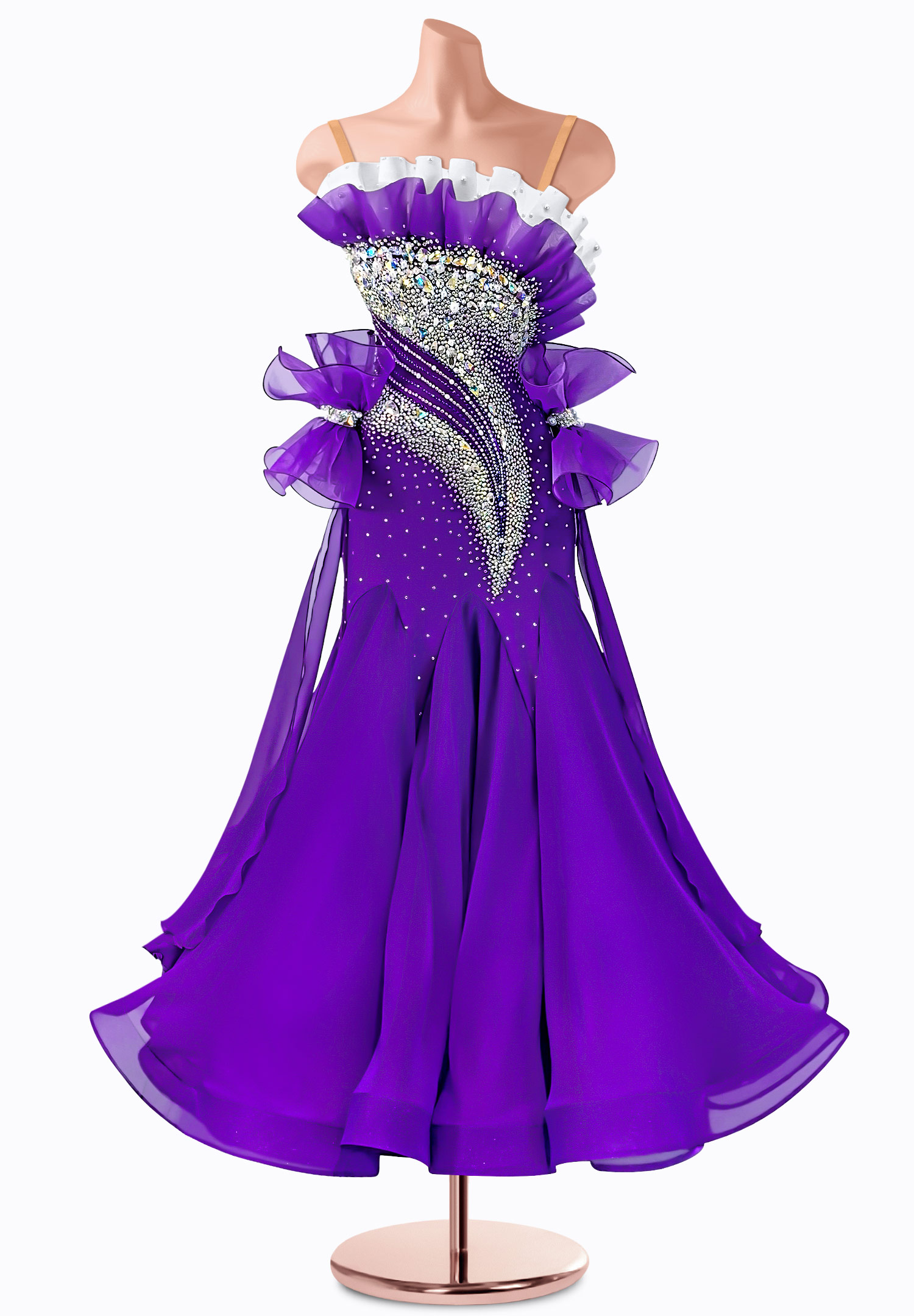 Amethyst Twist Ballroom Gown TID-BM0628