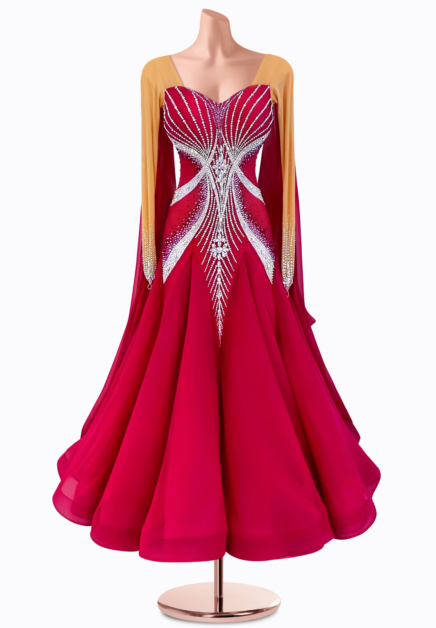 Radiant Blaze Ballroom Gown TID-BM0710
