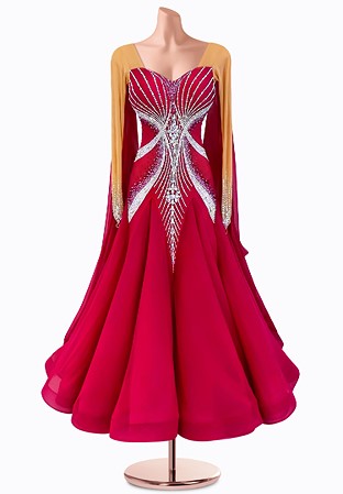 Radiant Blaze Ballroom Gown TID-BM0710