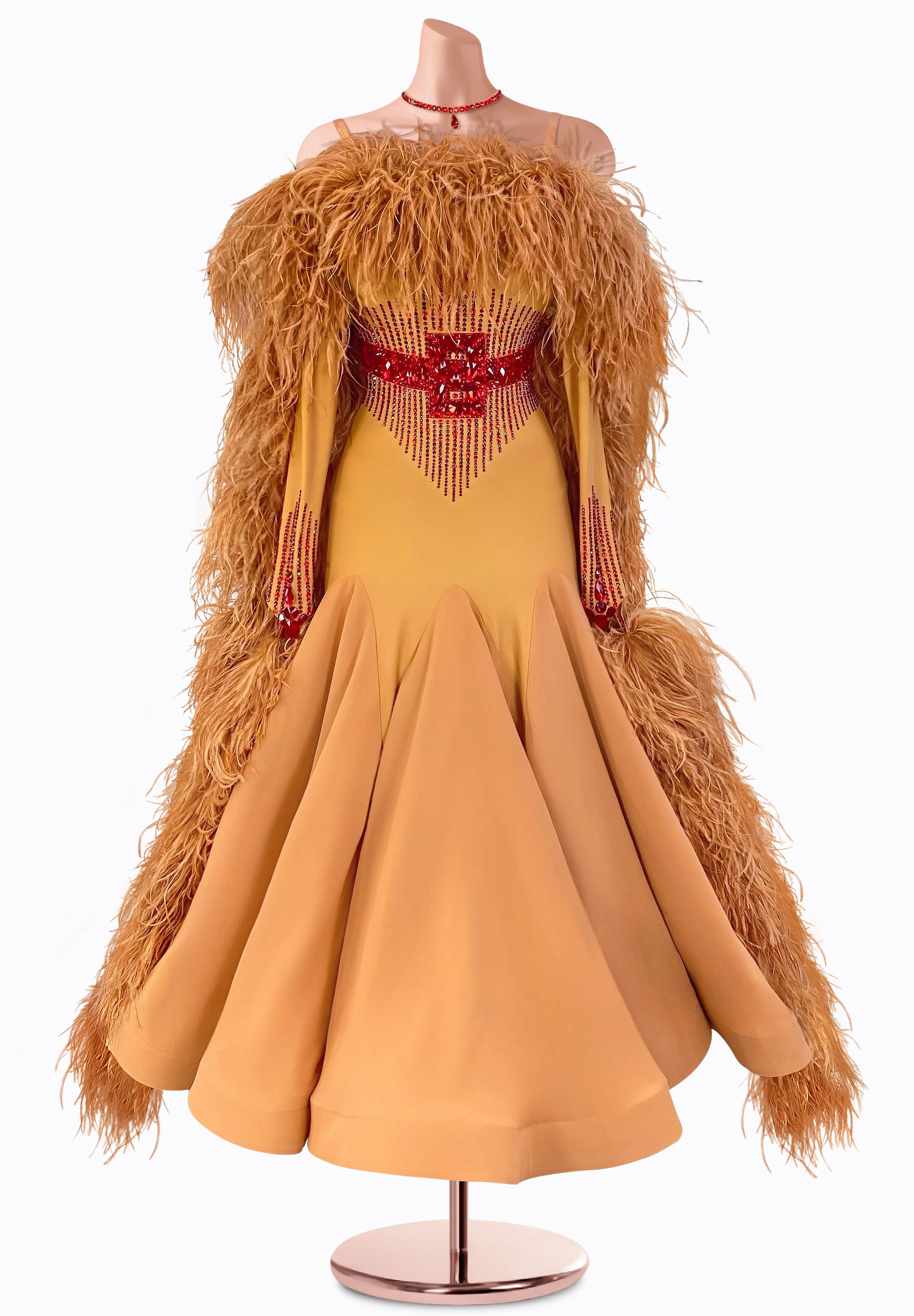 Ruby Waist Ballroom Gown TID-BM0726