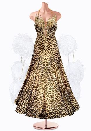 Leopard Flame Ballroom Gown TID-BM0760