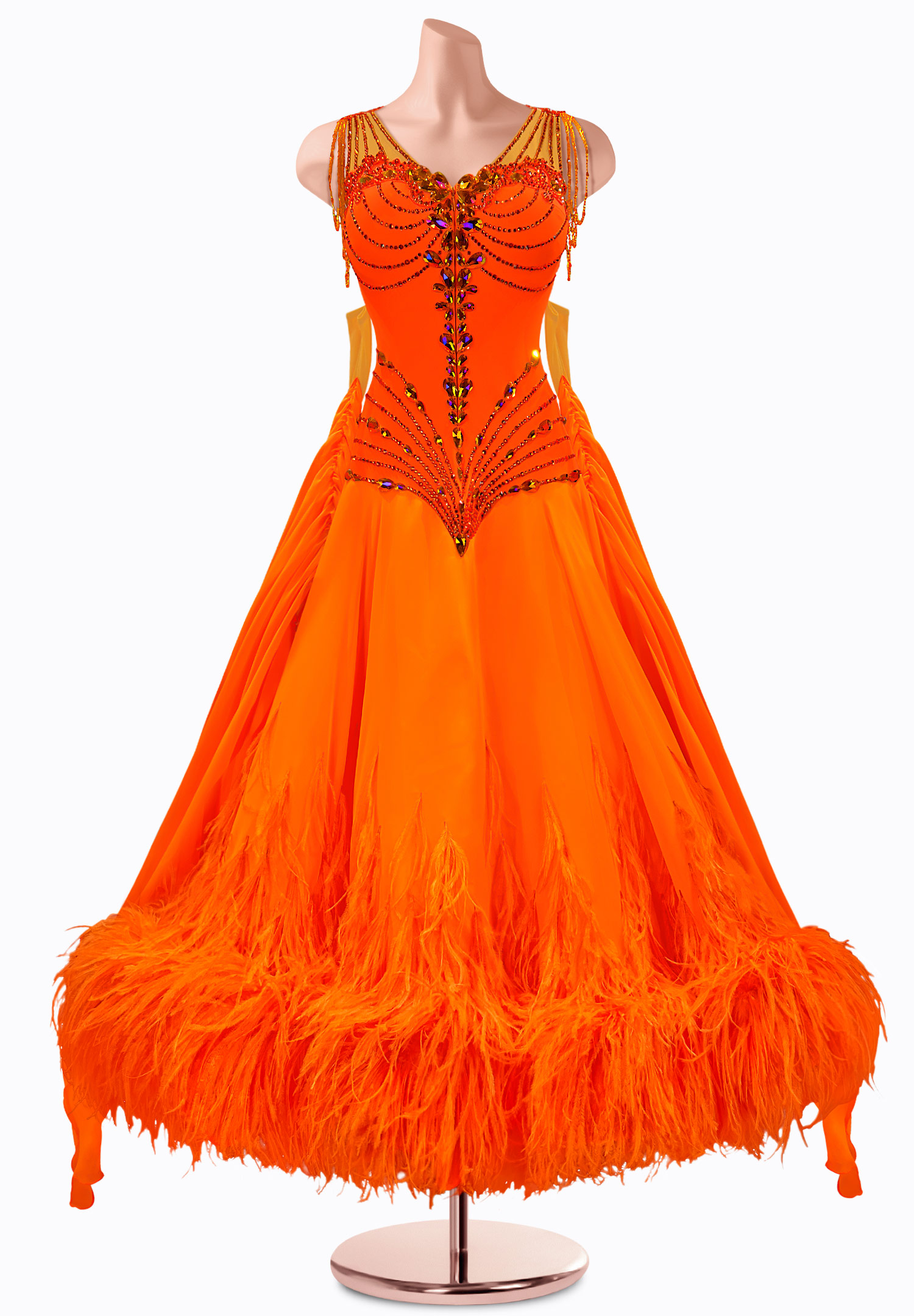 Flaming Heart Ballroom Gown TID-BM0816