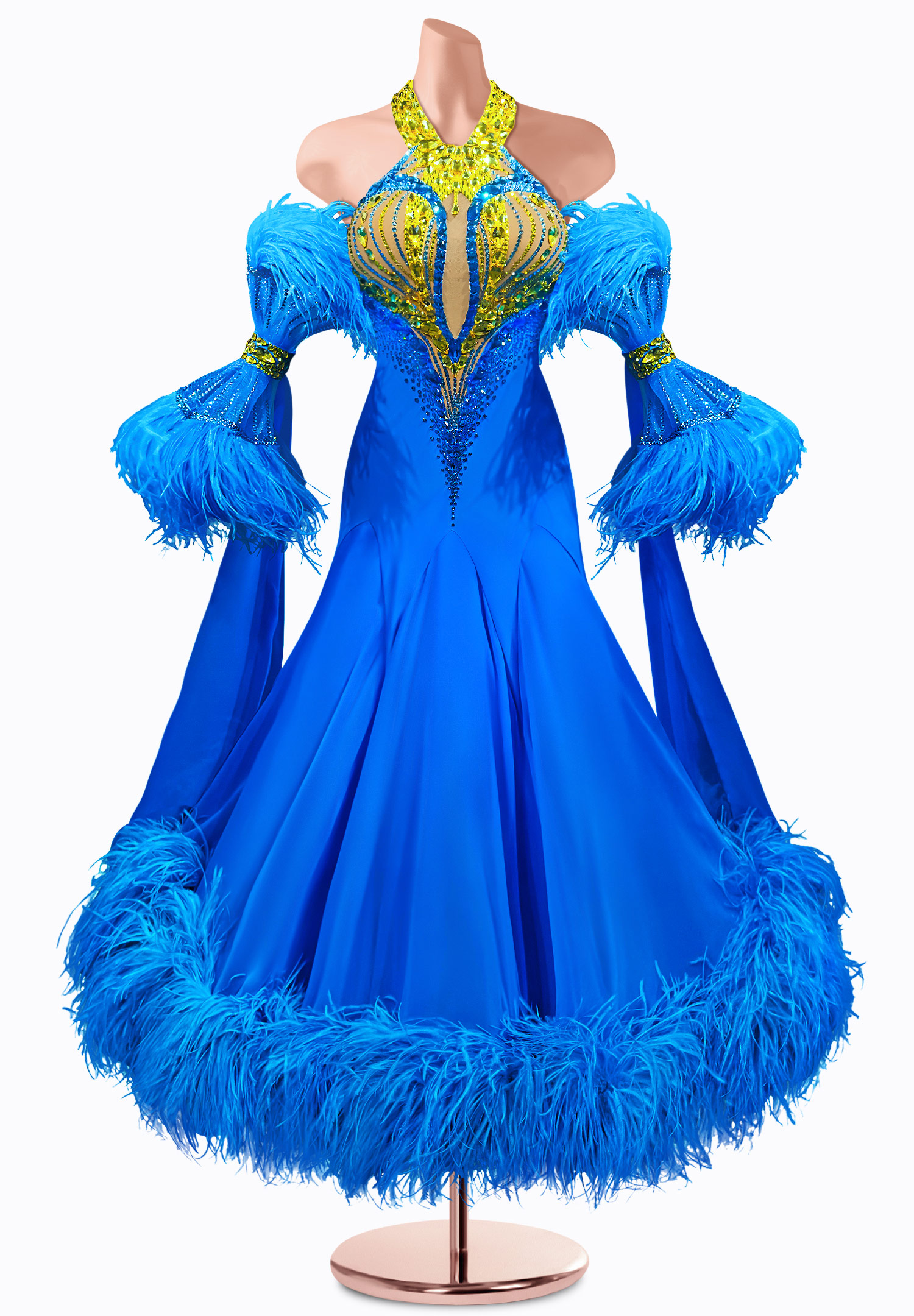 Pacific Halter Ballroom Gown TID-BM0829