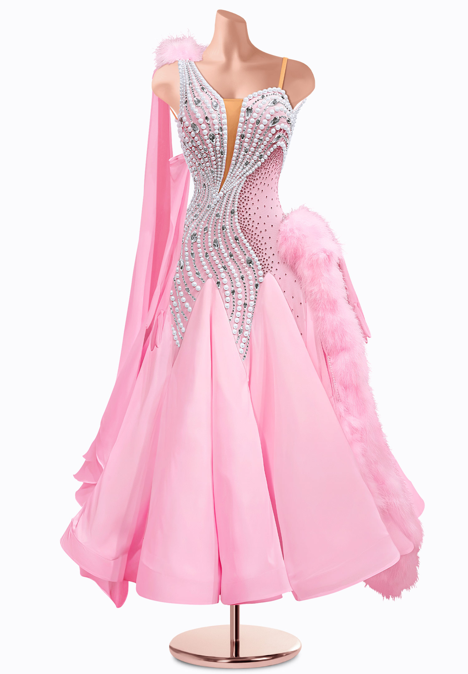 Glinda Mesh Ballroom Gown TID-BM0847