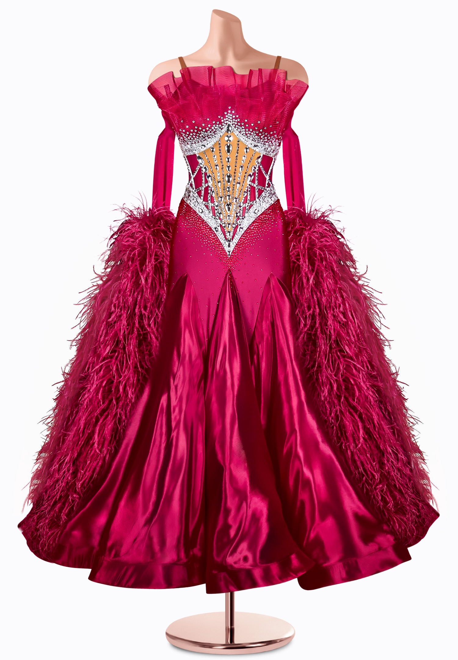 Crystal Corset Ballroom Gown TID-BM0857