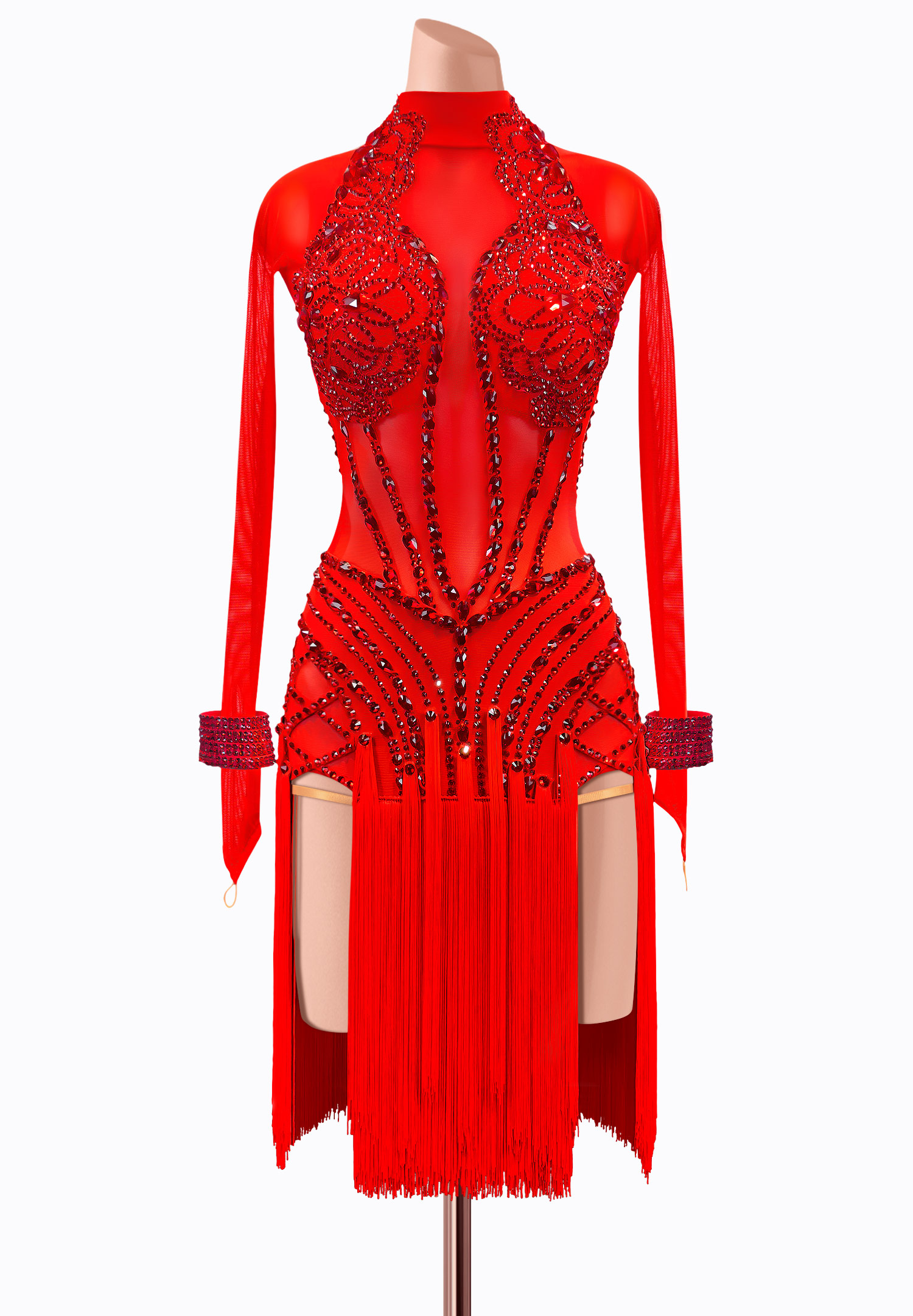 Ornate Bust Latin Dress TID-BM0859