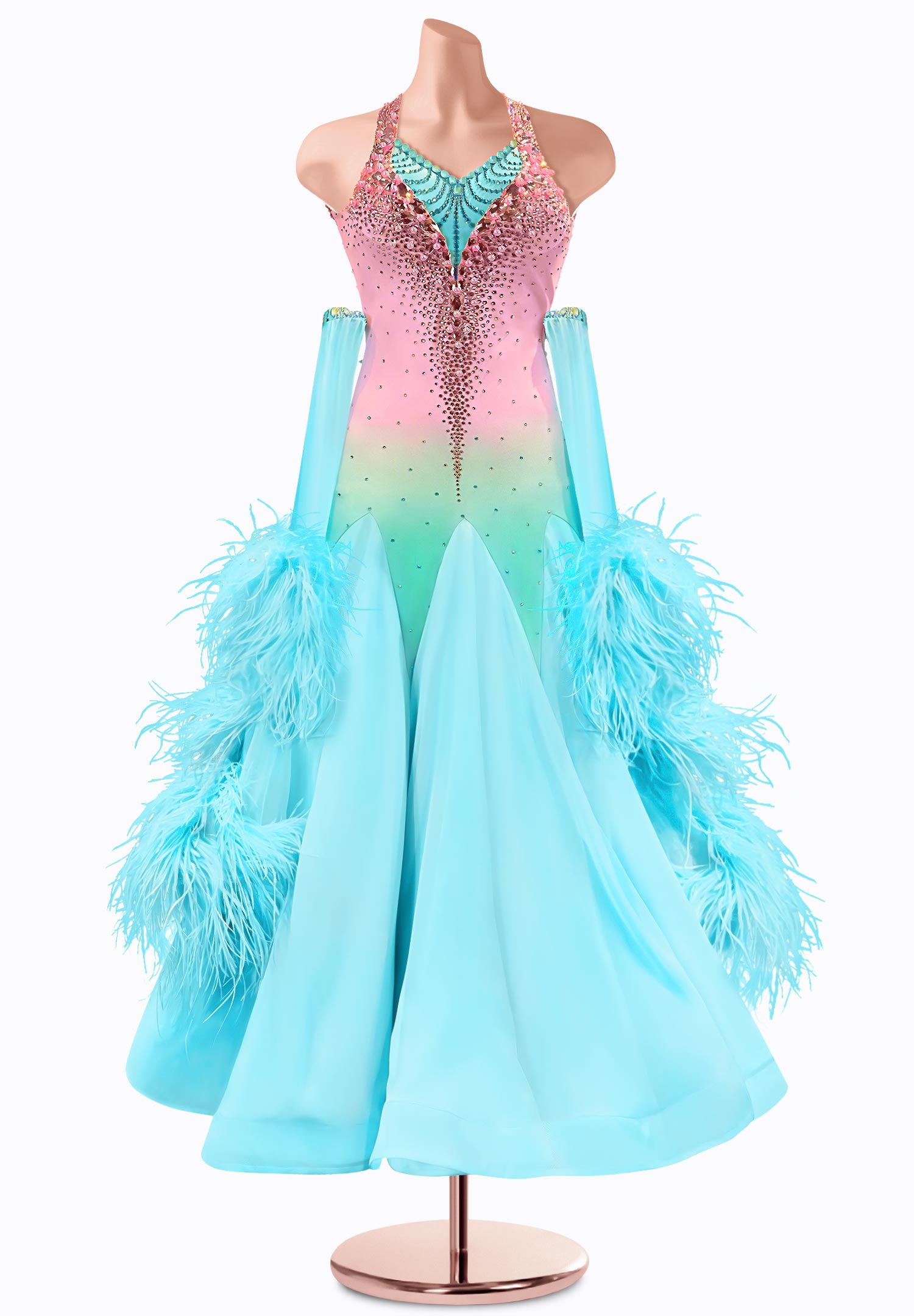 Ombre Paradise Ballroom Gown TID-BM0905