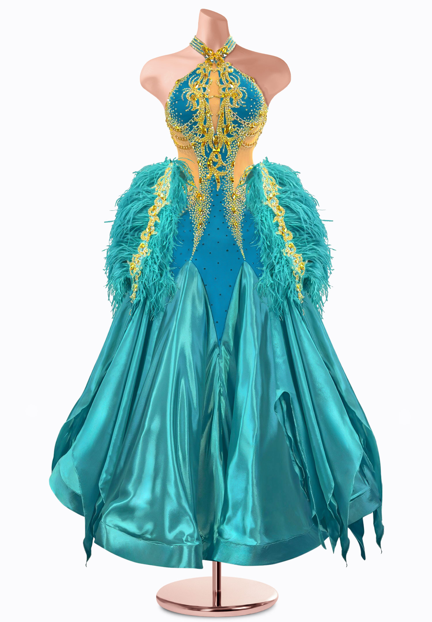 Serene Wave Ballroom Gown TID-BM0913