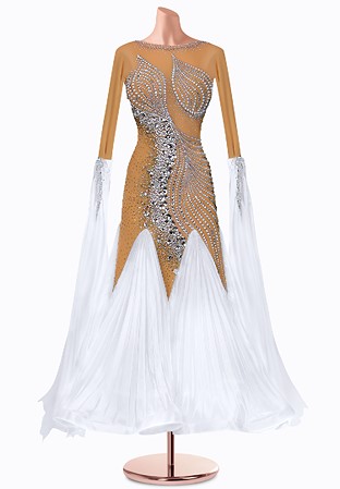 Sandy Pleats Ballroom Gown TID-BM0954