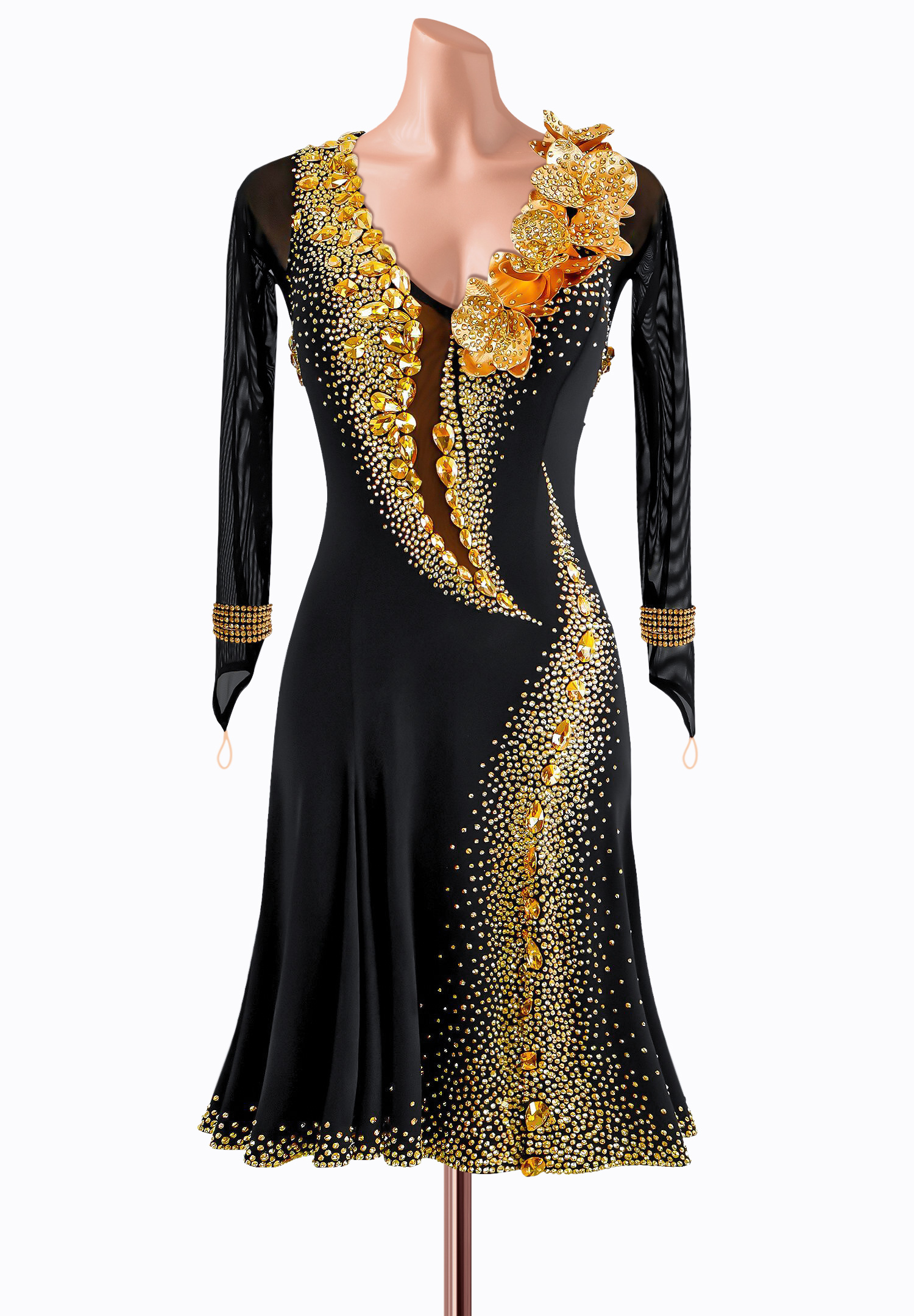 Metallic Orchid Latin Dress TID-LM0955