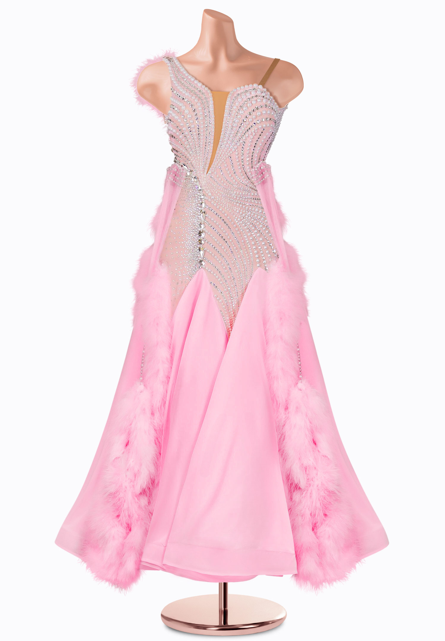 Delicate Pearl Ballroom Gown TID-BM0967