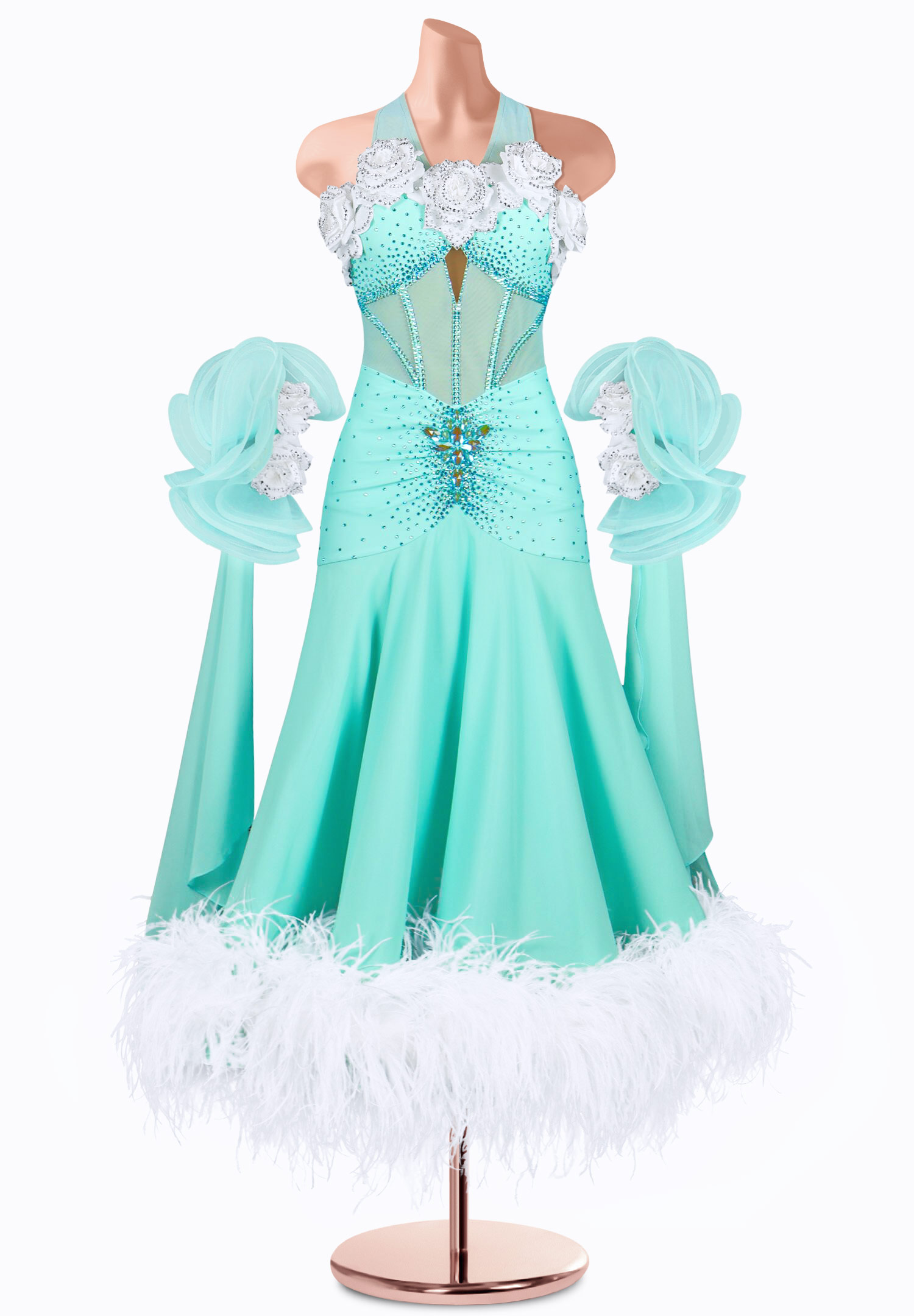 Tranquil Rose Ballroom Gown TID-BM0970