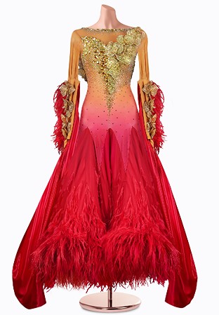 Ombre Orchic Ballroom Gown TID-BM0971