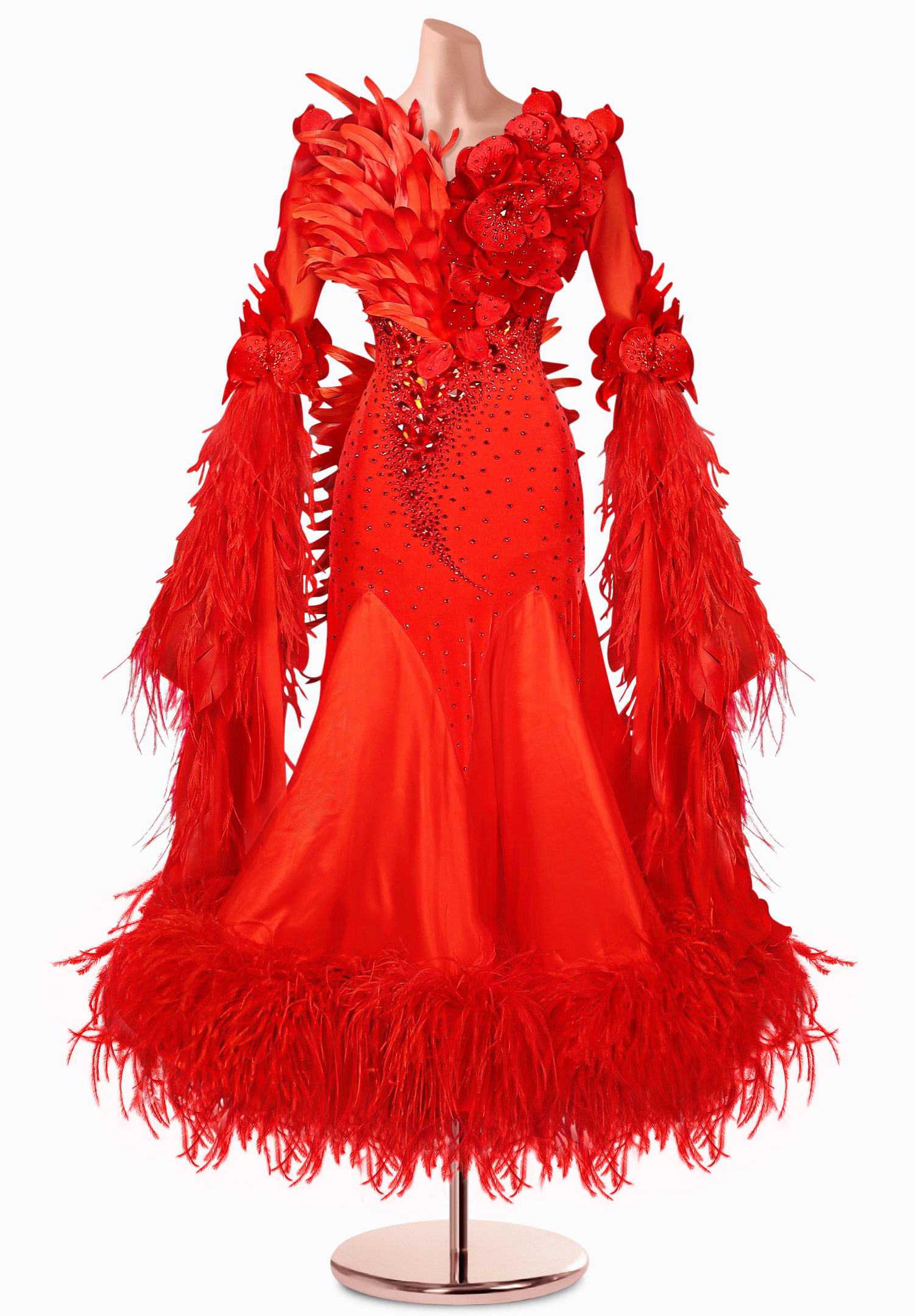 Floral Phoenix Ballroom Gown TID-BM0998