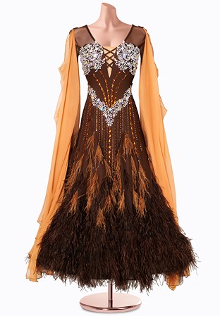 Bronze Delight Ballroom Gown MF-B0425