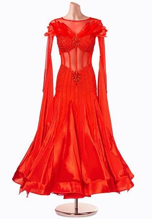 Garnet Glimmer Ballroom Gown MF-B0427