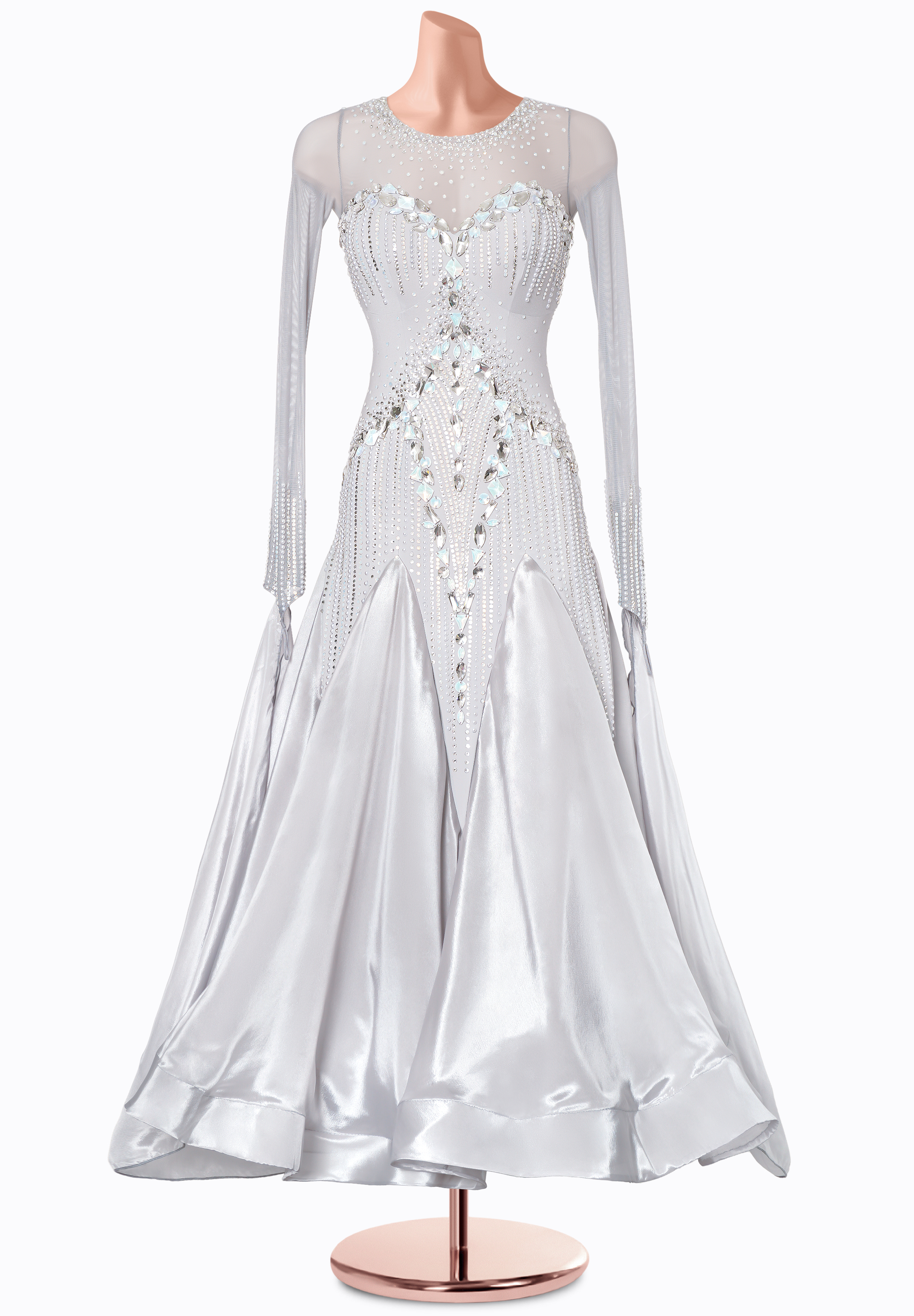 Frosted Grace Ballroom Gown MF-B0443