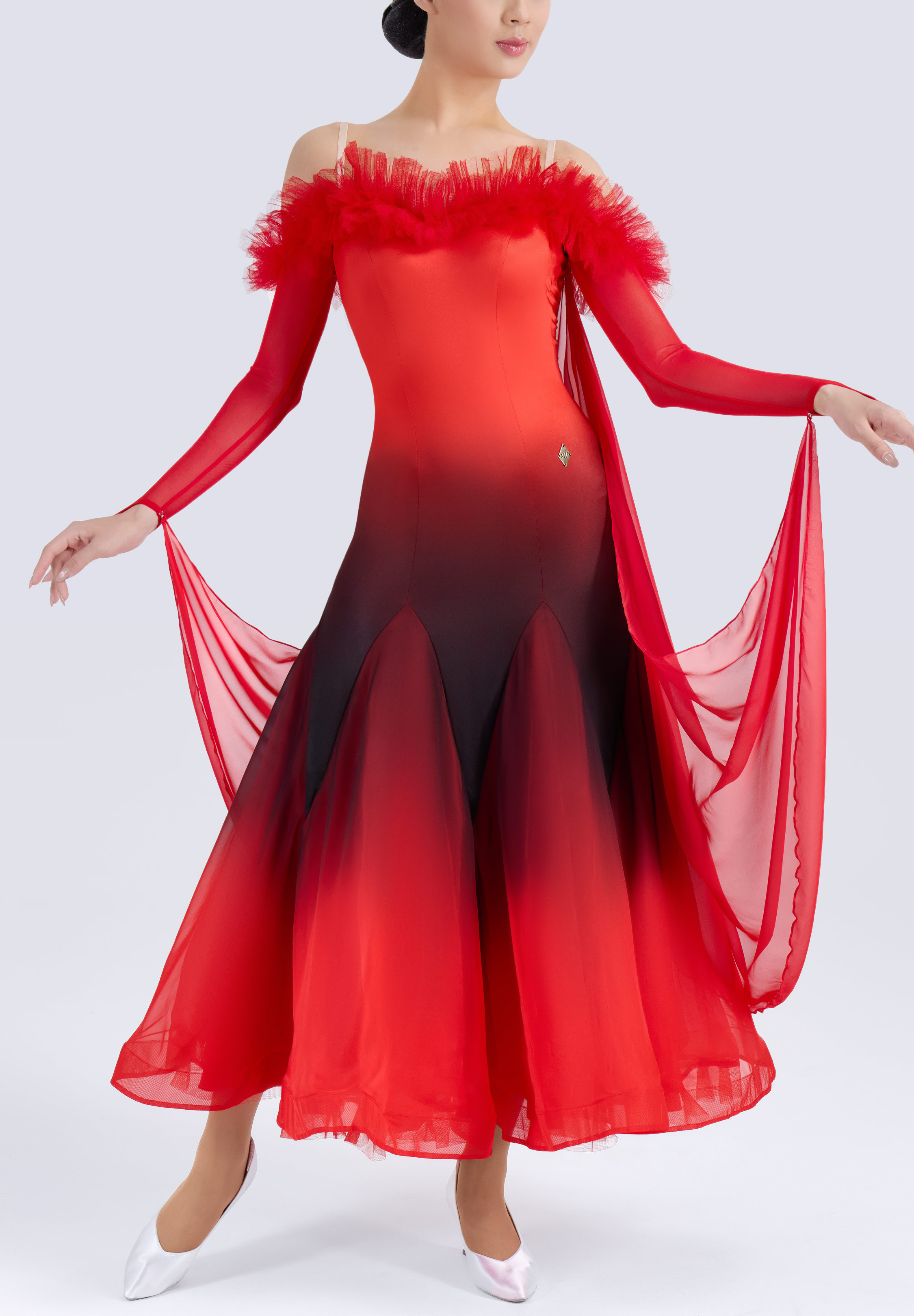 Crimson Sway Dance Dress MF-BM432