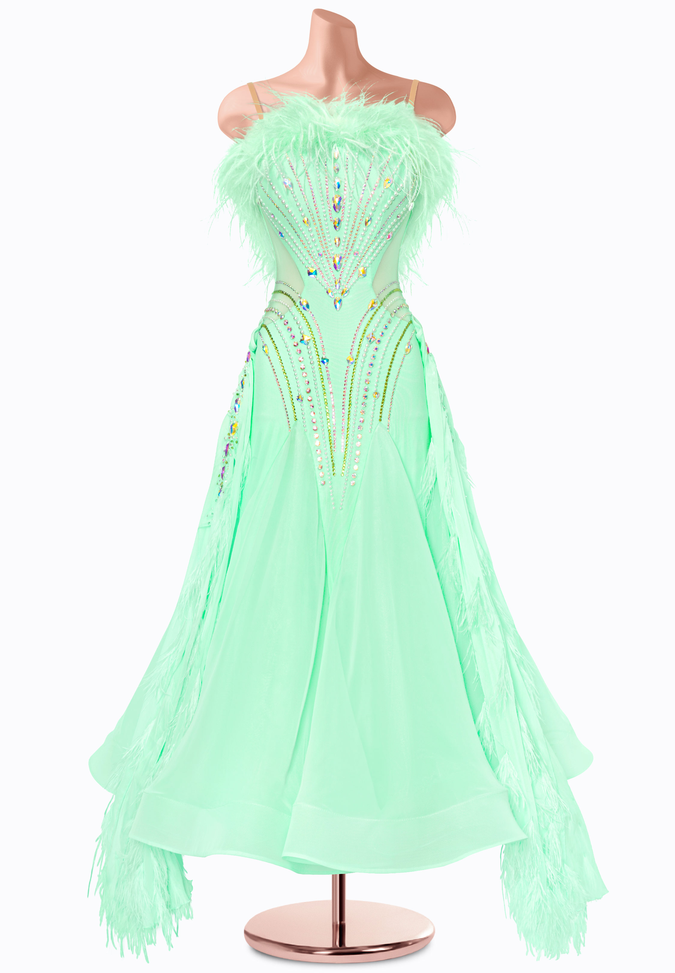 Ice Meadow Ballroom Gown MF0493