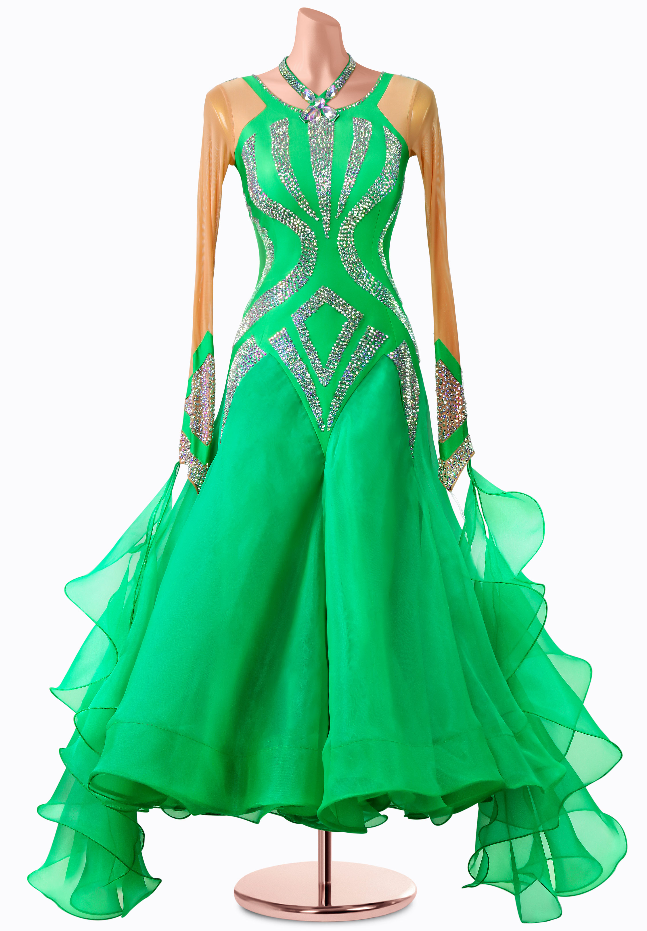 Sage Harmony Ballroom Gown MQ-B320