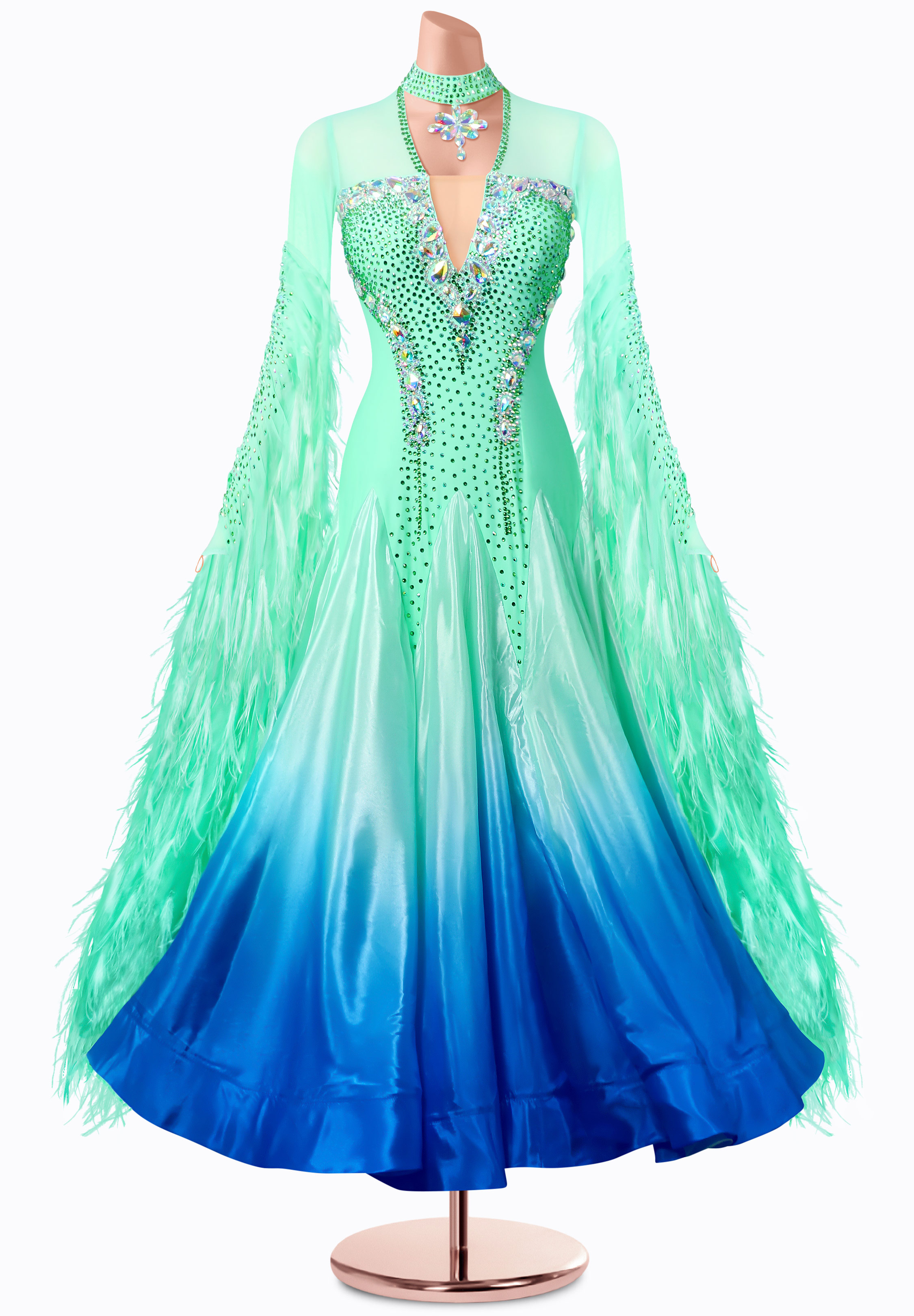 Serene Embrace Ballroom Gown MQ-B370