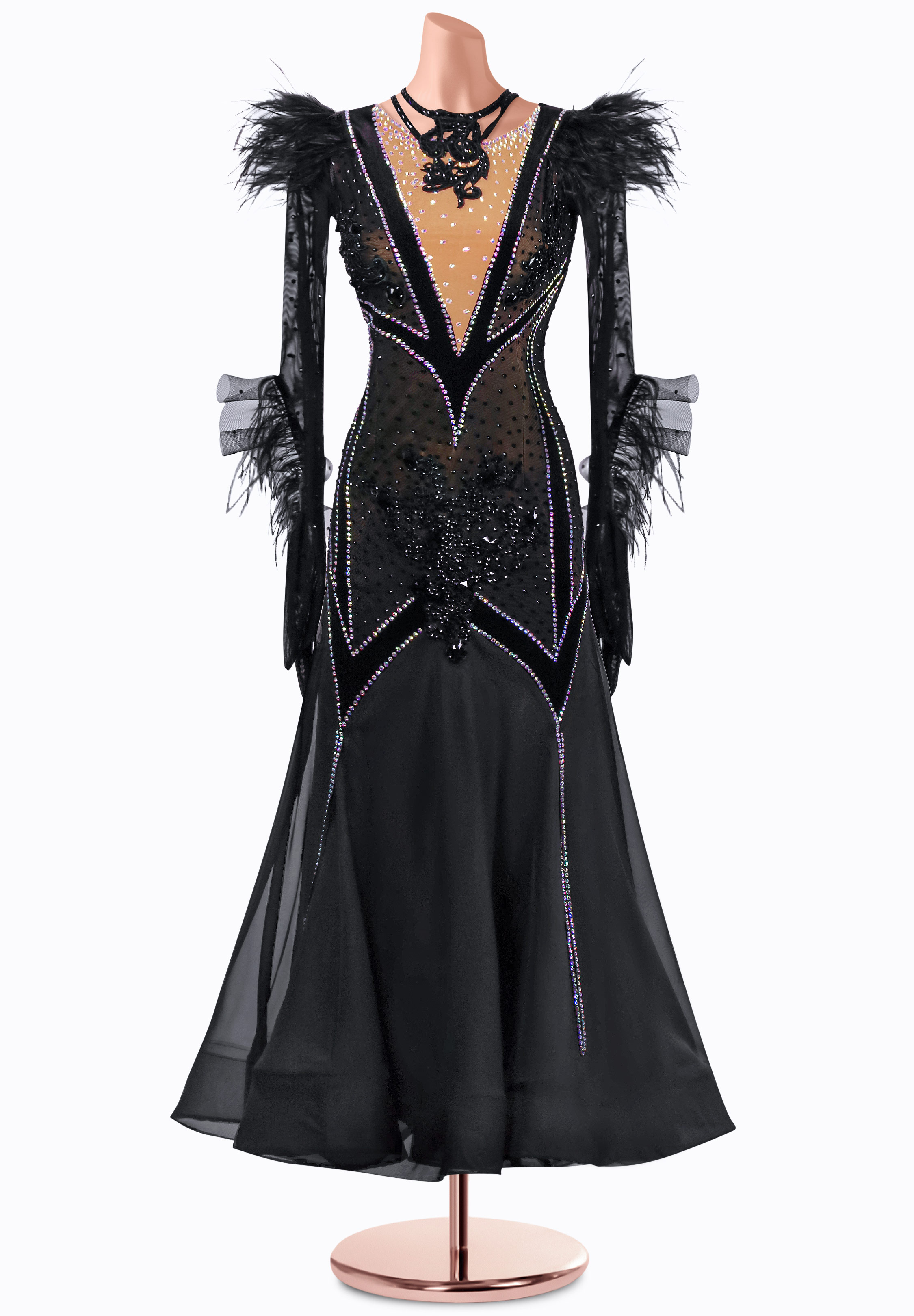 Wicked Tulle Ballroom Gown MQ-B405