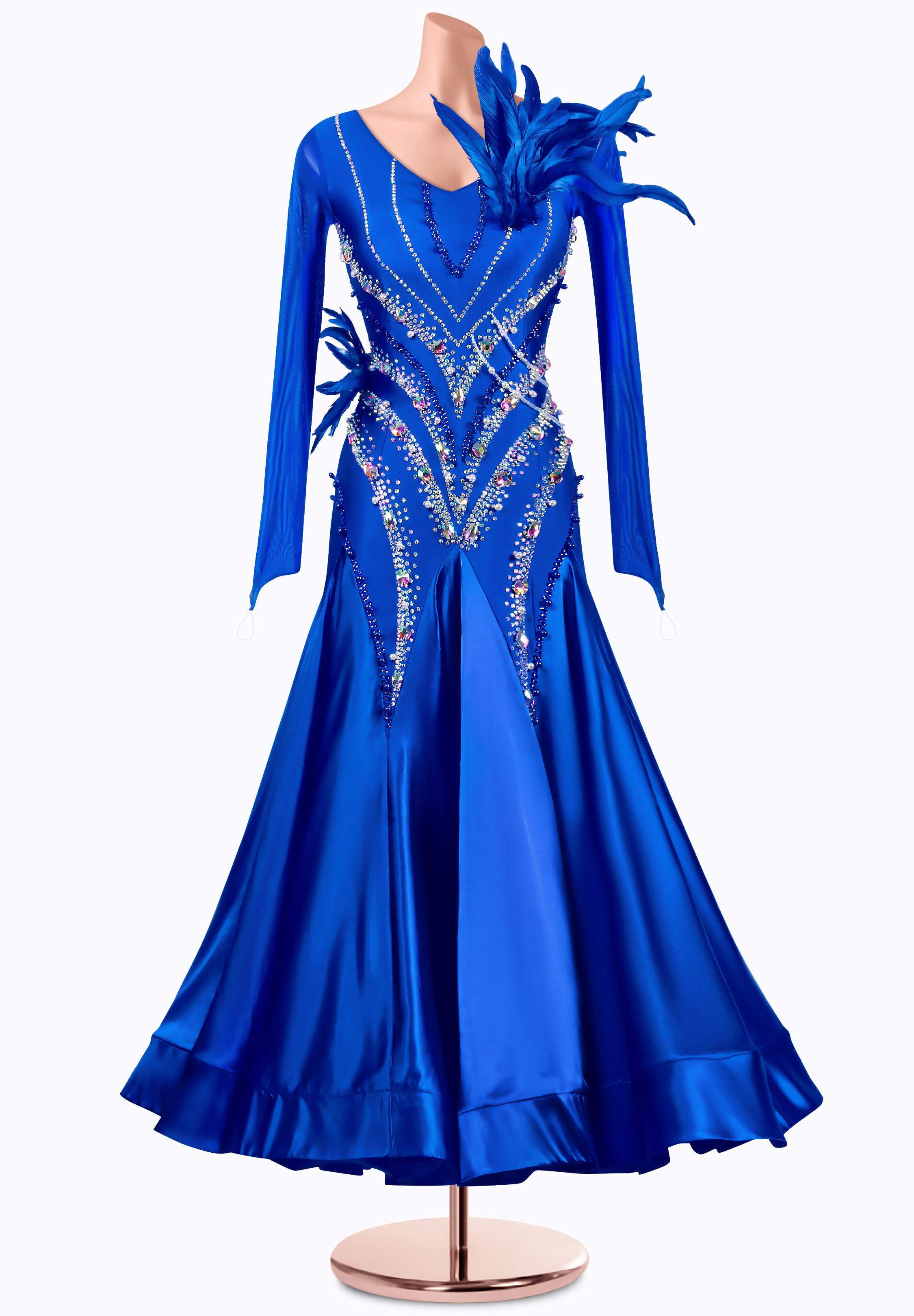 Celestial Azure Ballroom Gown MQ-B406
