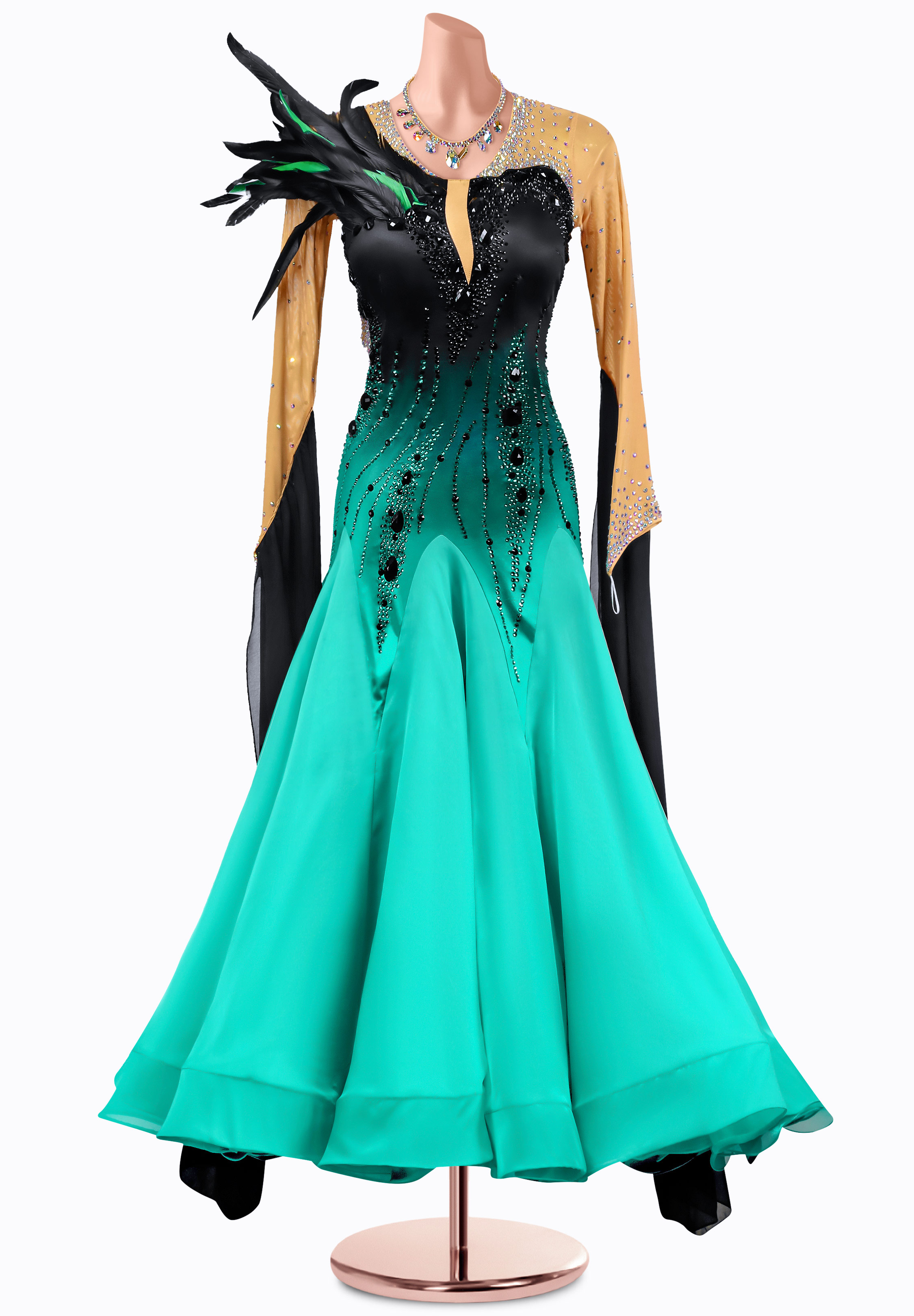 Smokey Lagoon Ballroom Gown MQ-B409