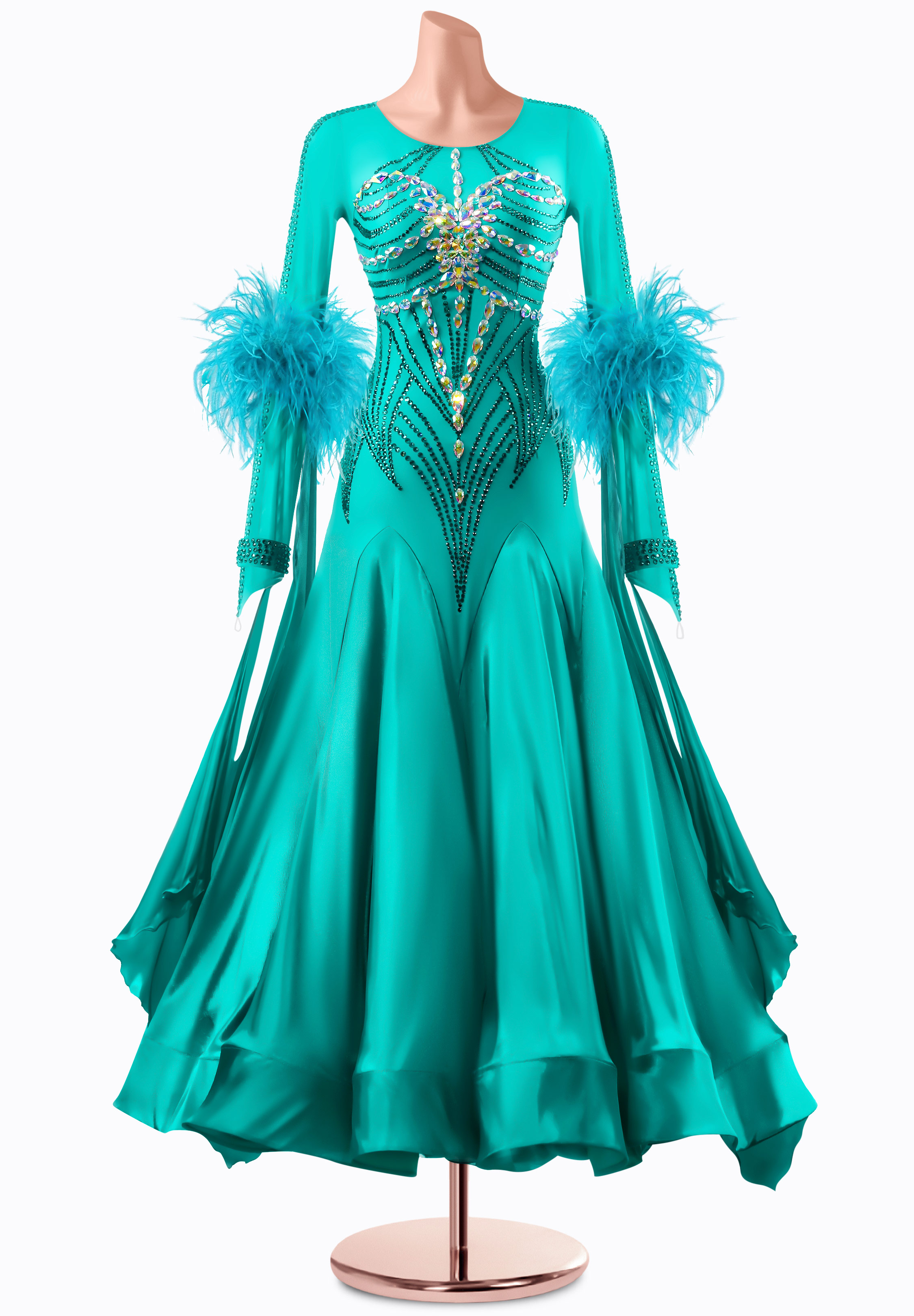 Lagoon Stardust Ballroom Gown MQ-B415