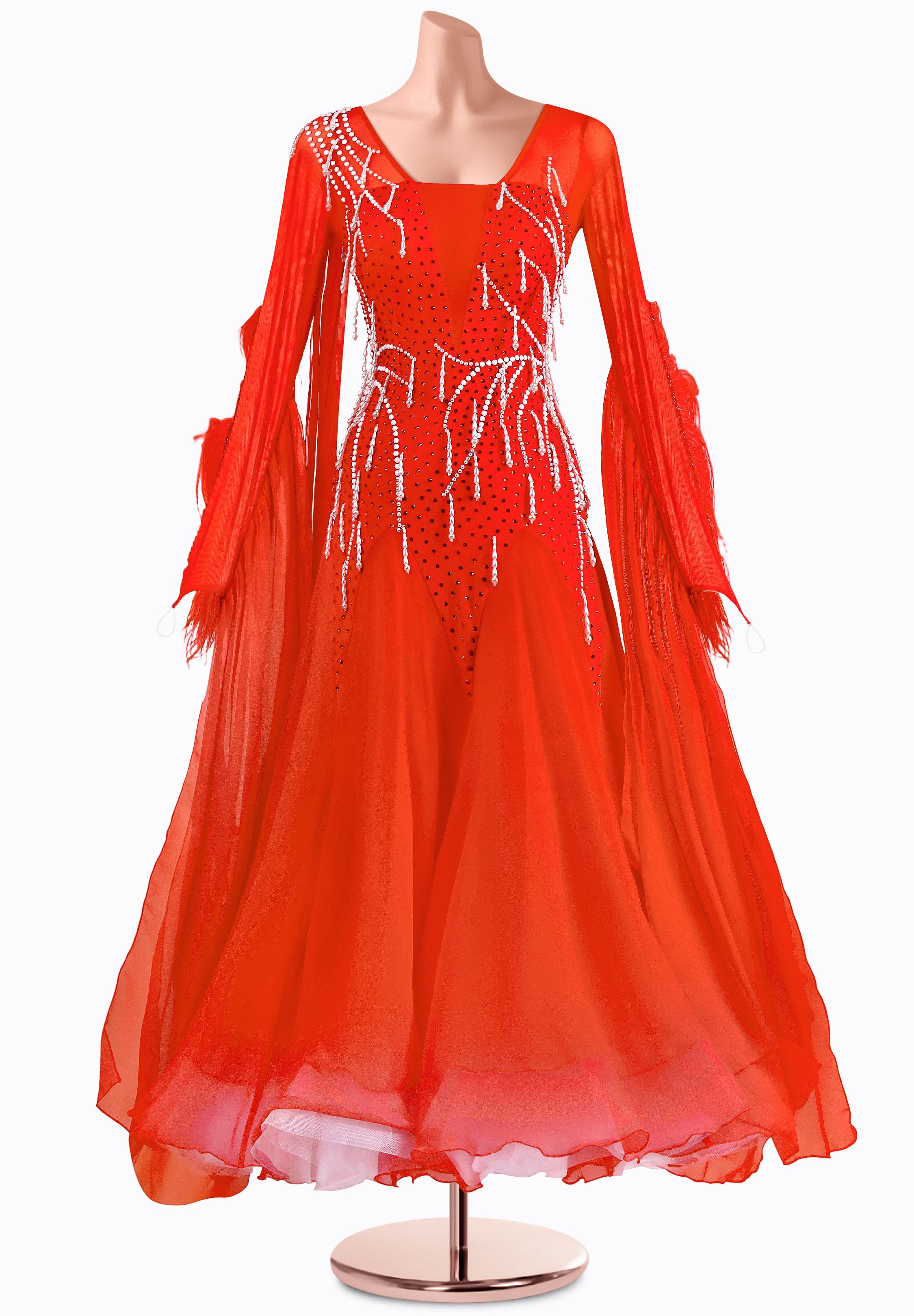 Pearl Ember Ballroom Gown MQ-B417