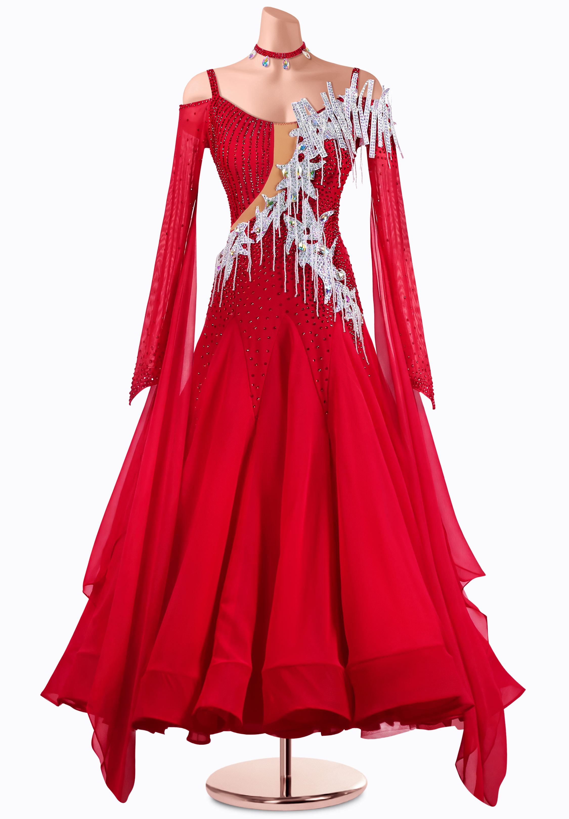 Scarlet Allure Ballroom Gown MQ-B422