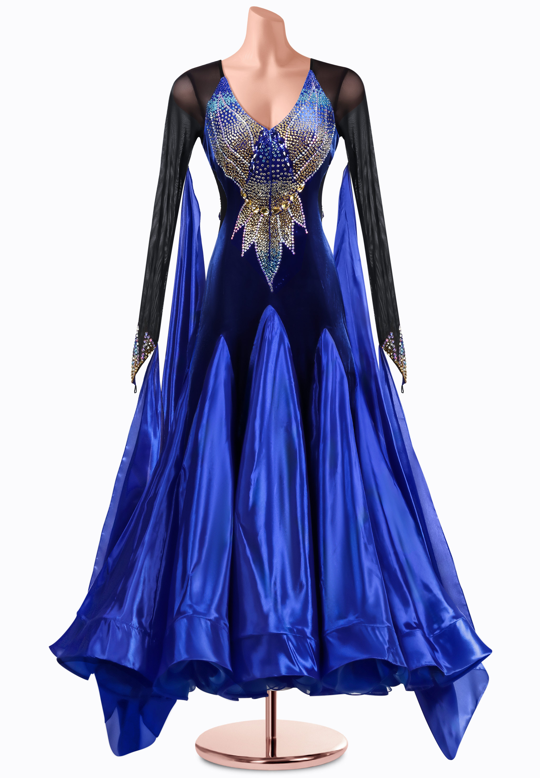 Midnight Luster Ballroom Gown MQ-B427