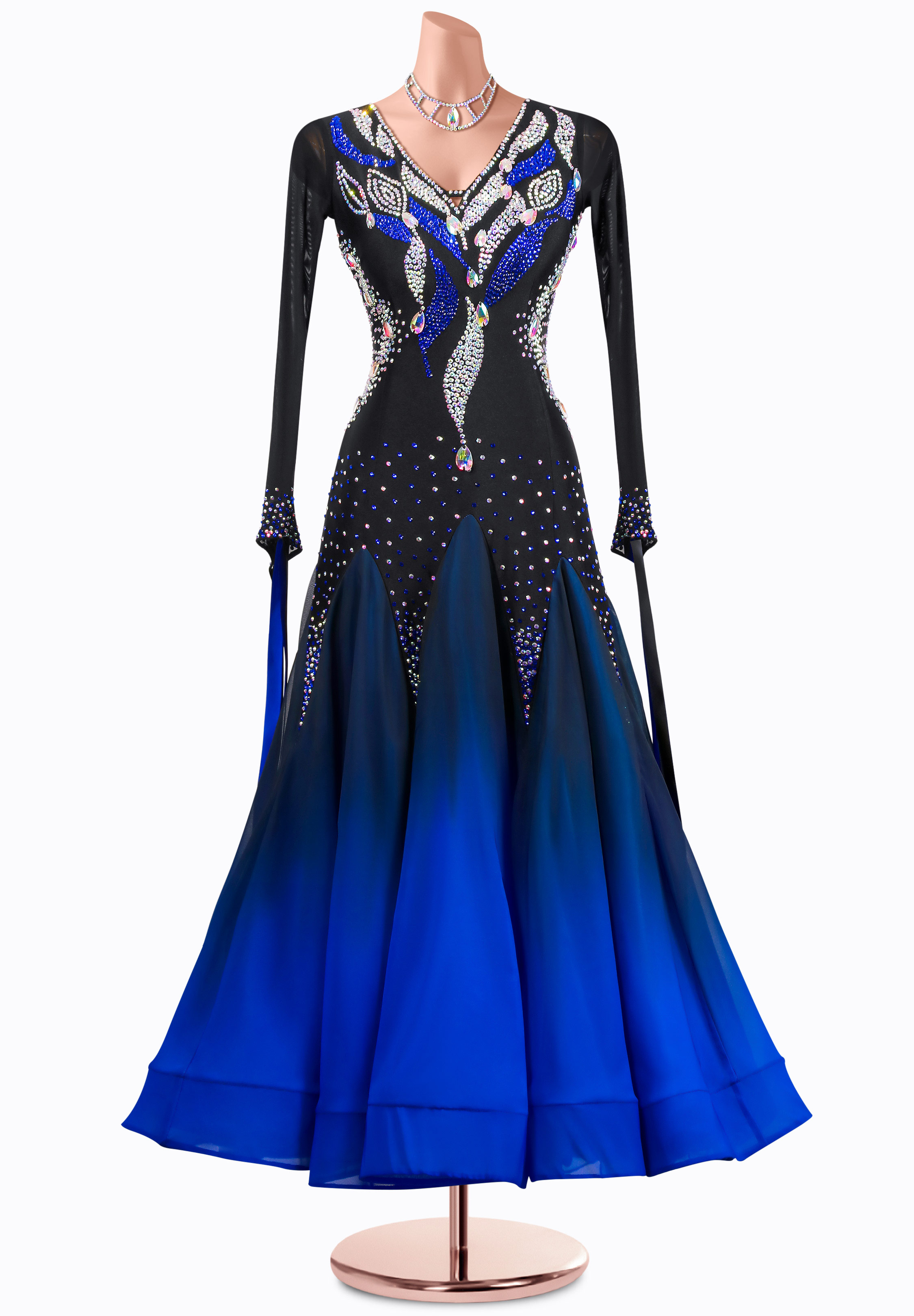 Ombre Midnight Ballroom Gown MQ-B430