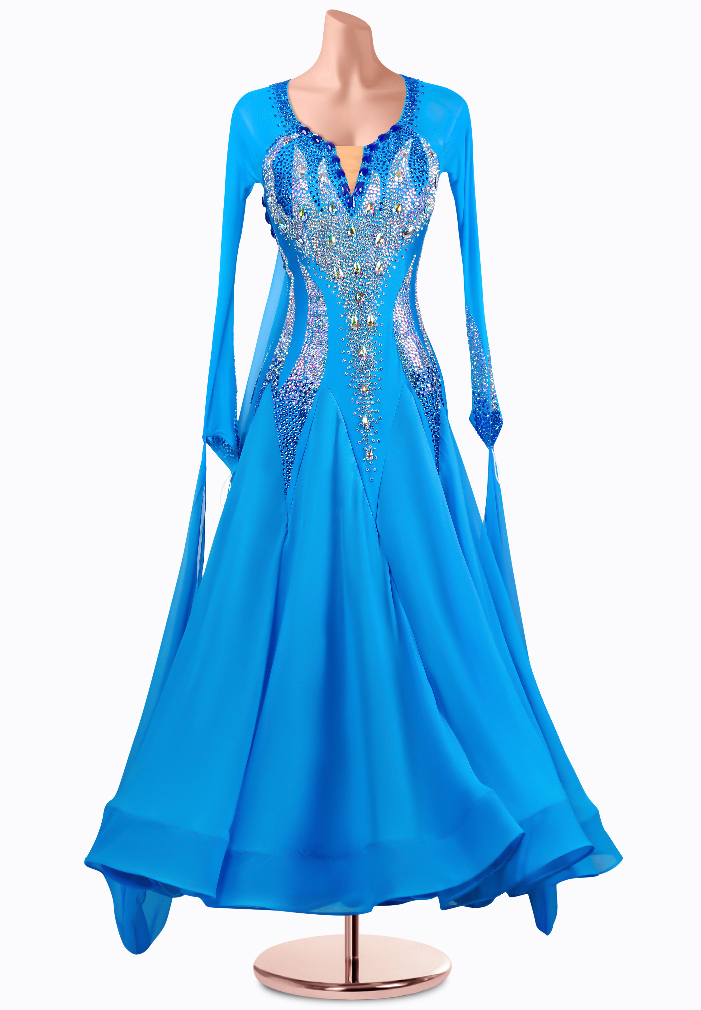 Radiant Sky Ballroom Gown MQ-B435