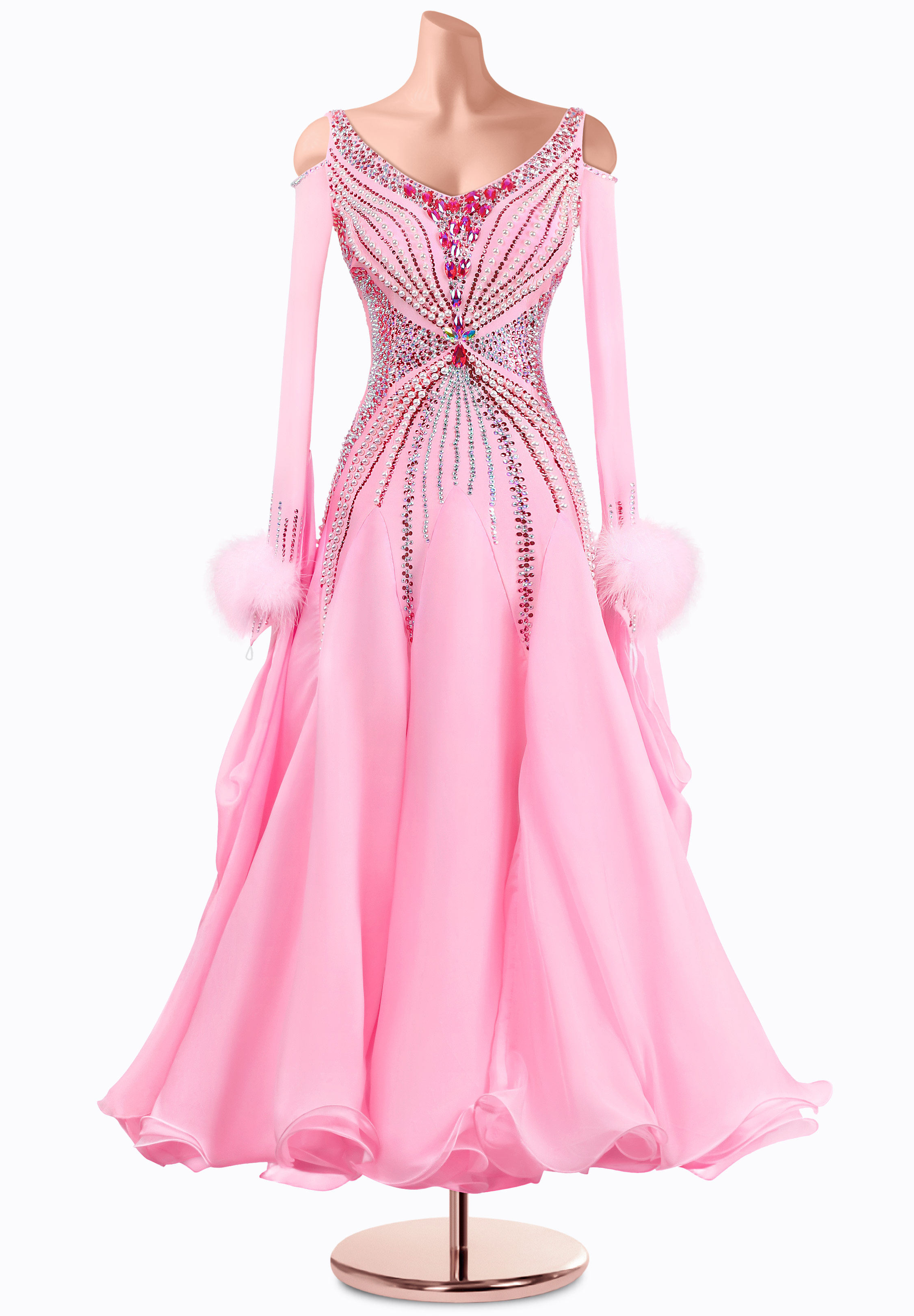Delicate Jewel Ballroom Gown MQ-B437