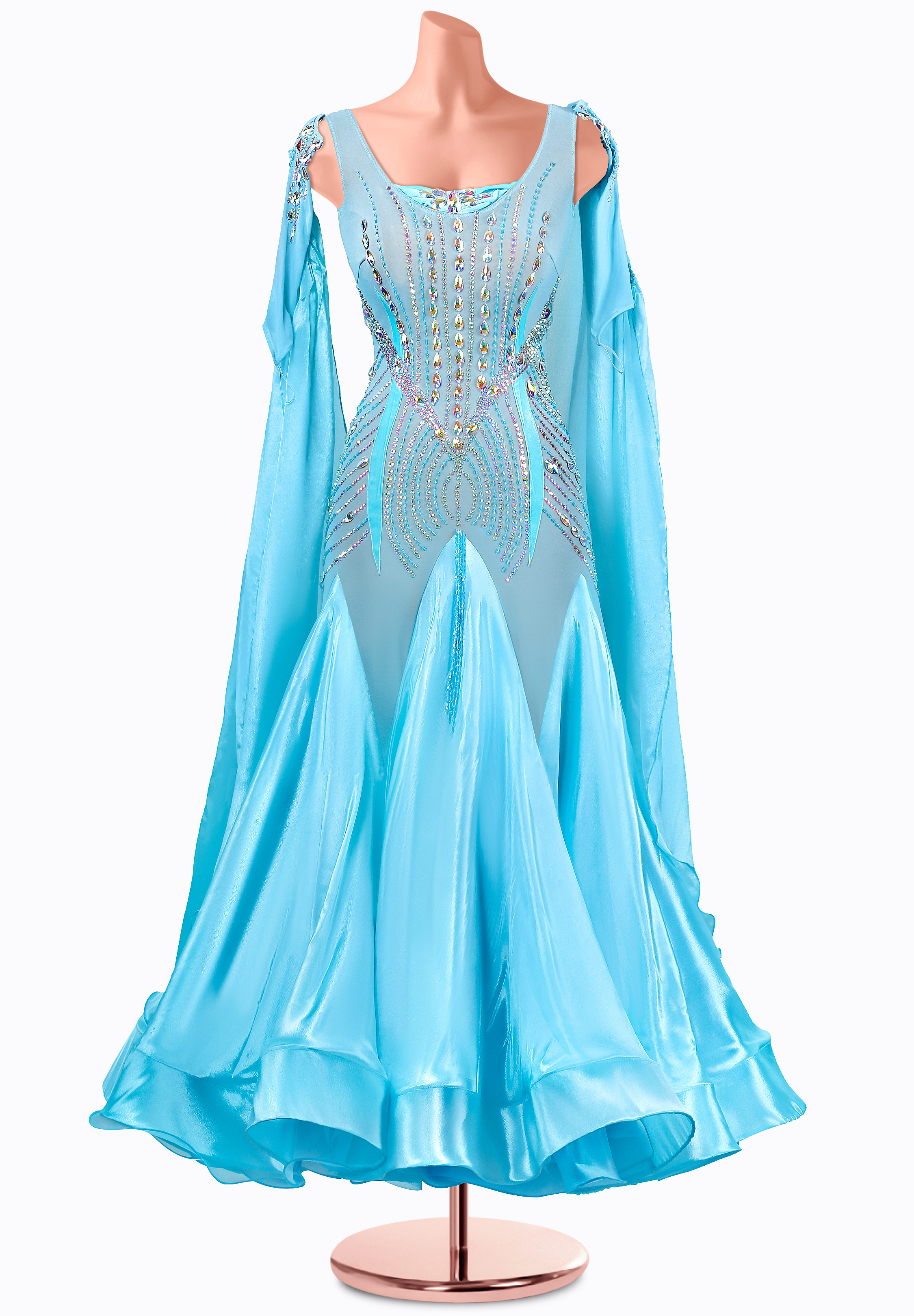 Sky Embrace Ballroom Gown MQ-B438